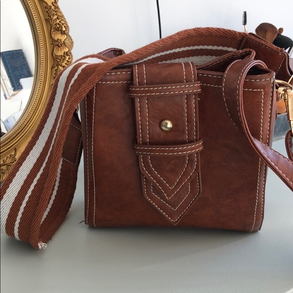Sabo Skirt Handbags - Cognac crossbody bag